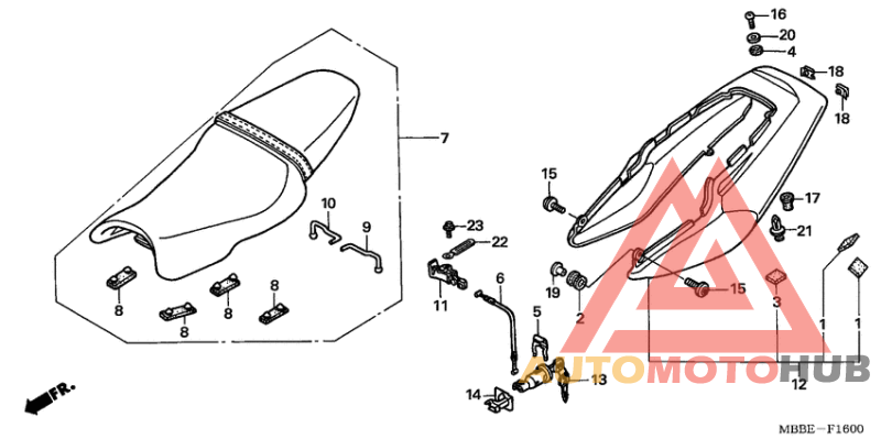 Seat/rear cowl