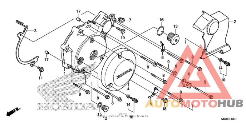 Left crankcase cover (2)