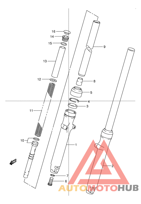 Демпфер передней вилки