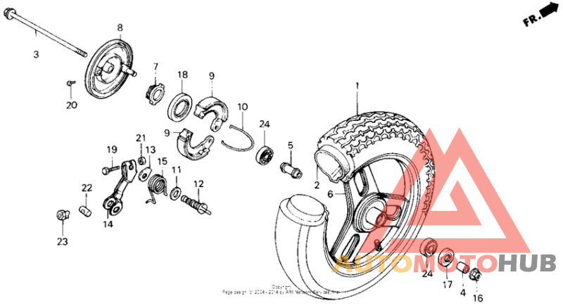 Переднее колесо