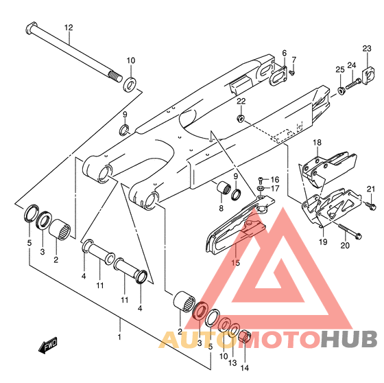 Rear swingingarm
