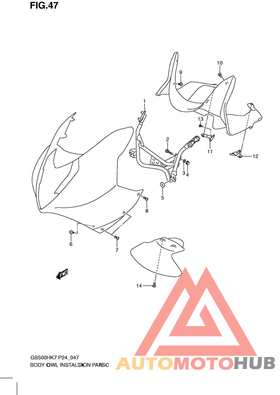 Body cwl installation parts