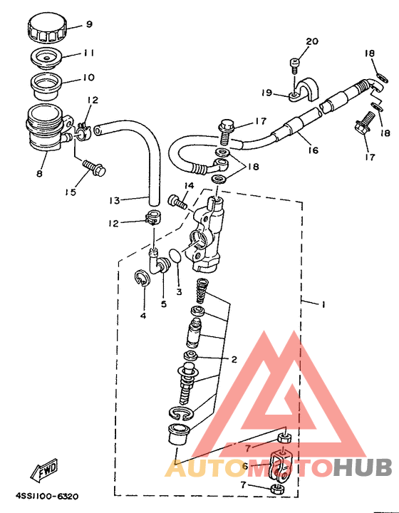 Задний торм цилиндр