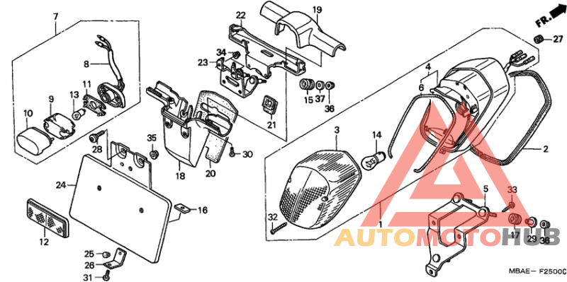 Taillight unit ass`y