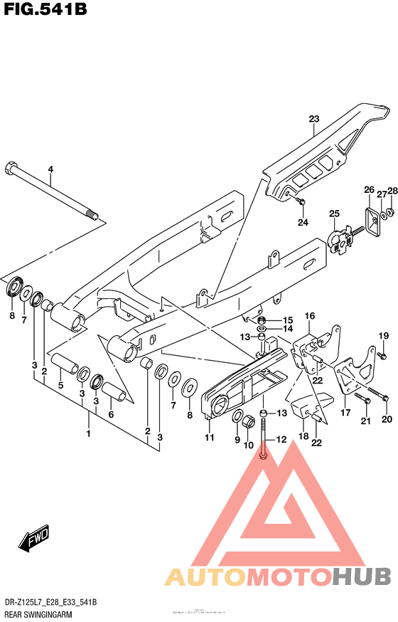Rear Swingingarm (Dr-Z125L E28)