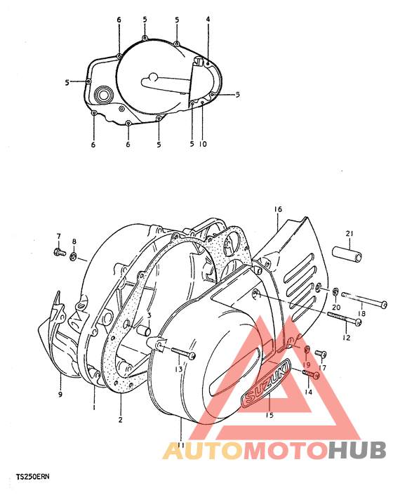 Crankcase cover ass`y  (v