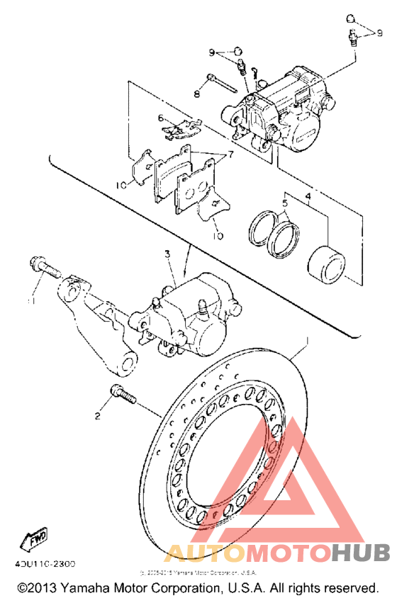 Задний суппорт