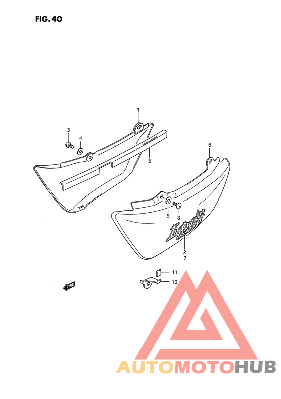 Обтекатель задний