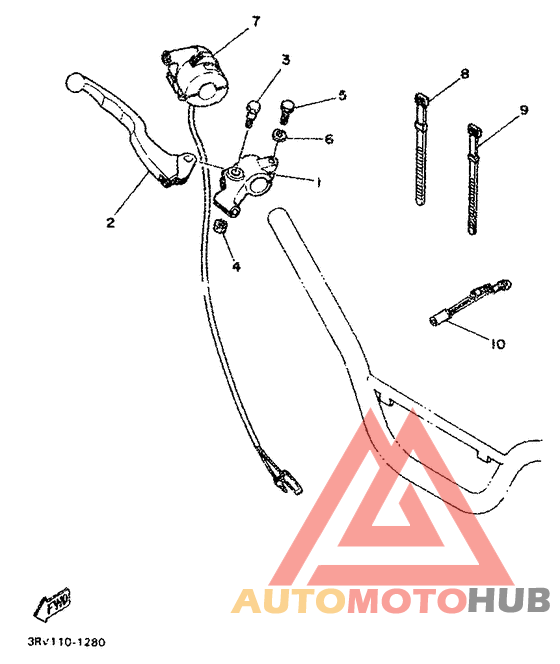 Handle switch. lever