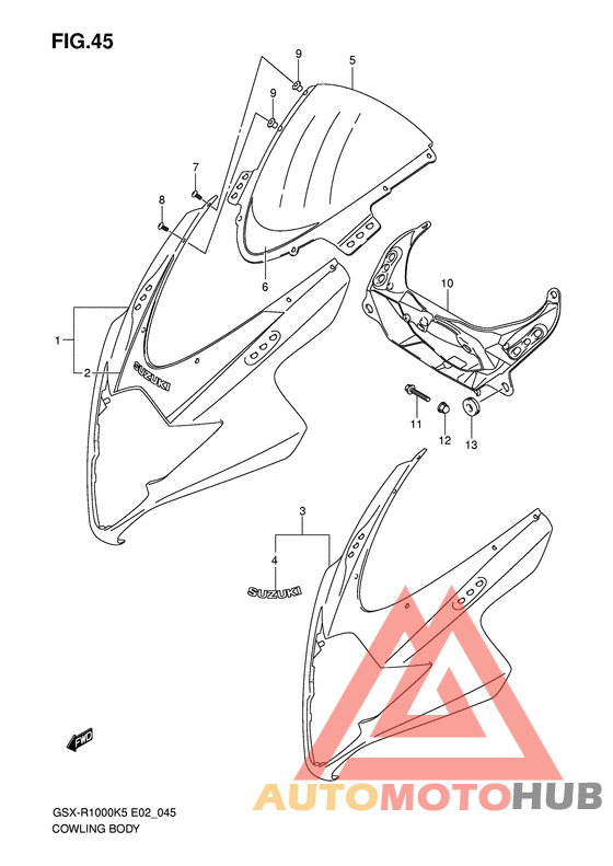 Cowling body