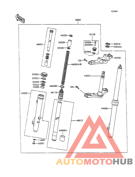 Front fork(kx100-a2)