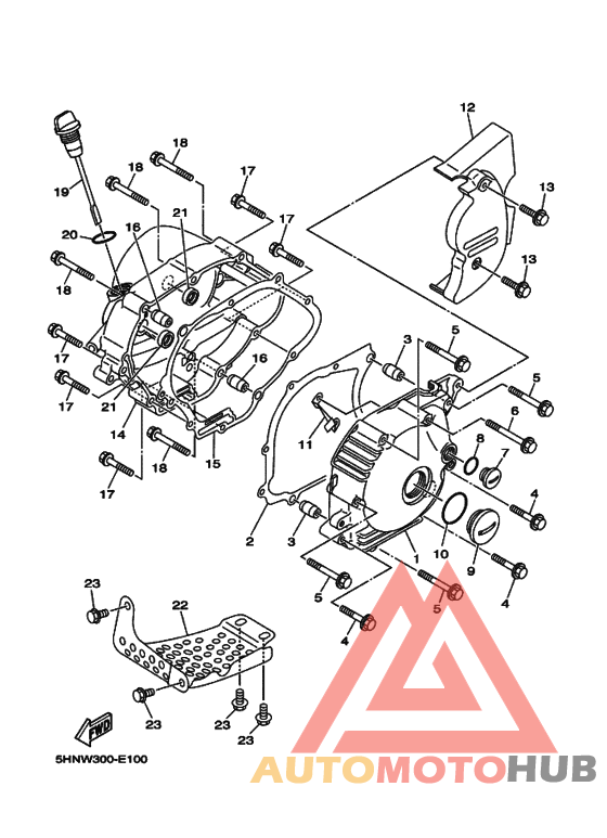 Crankcase cover ass`y  (v