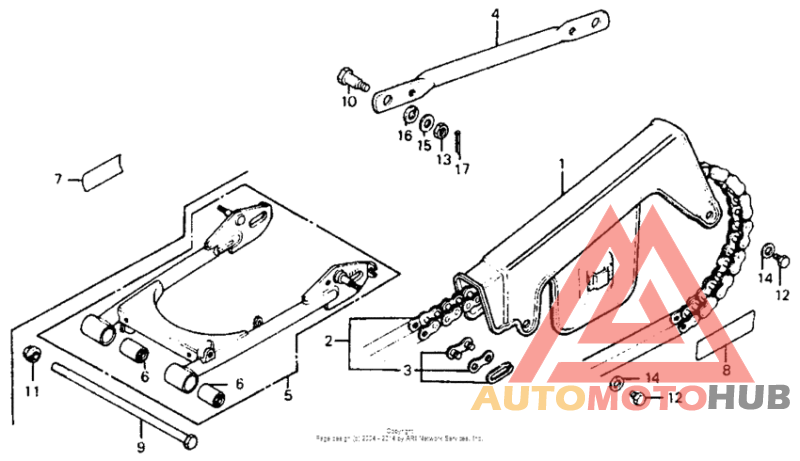 Drive chain + swingarm