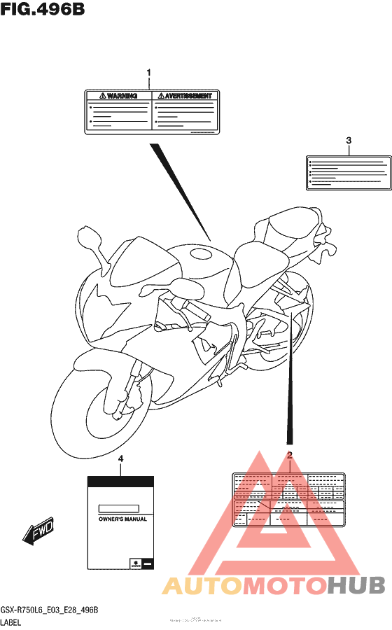 Label (Gsx-R750L6 E28)