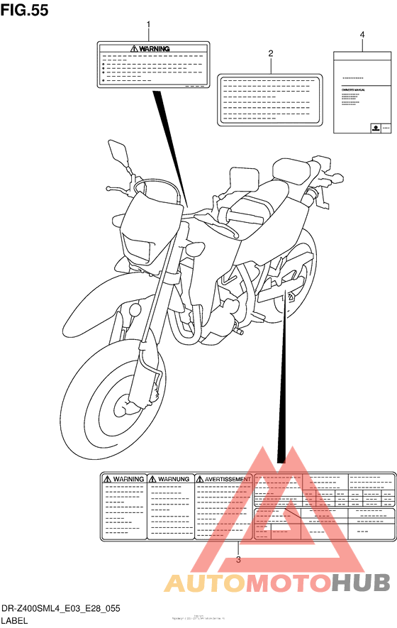 Label (Dr-Z400Sml4 E03)