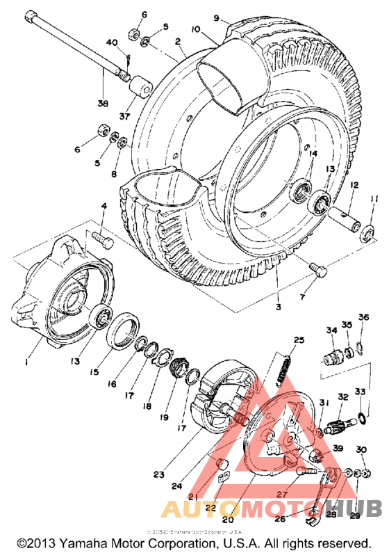Переднее колесо