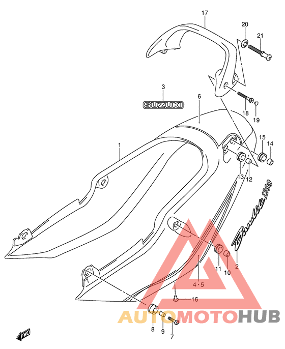 Обтекатель сидения