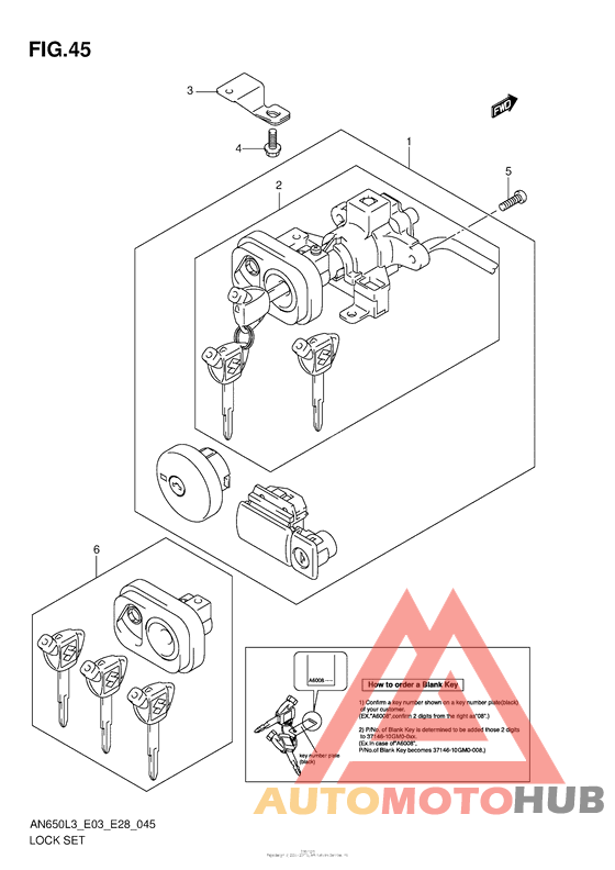Lock Set (An650L3 E03)