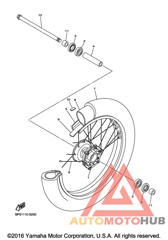Переднее колесо