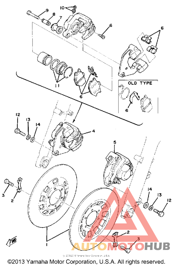 Front disc brake - caliper