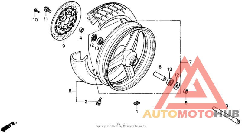 Переднее колесо
