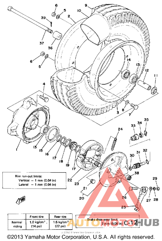 Переднее колесо