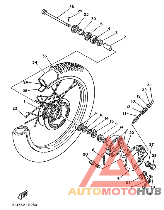 Переднее колесо