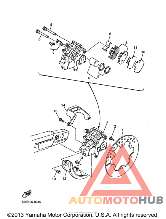 Задний суппорт