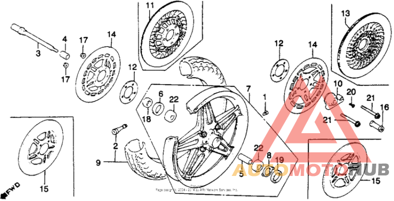 Переднее колесо