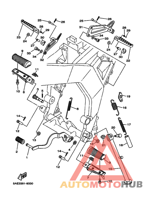 Support & repose pied