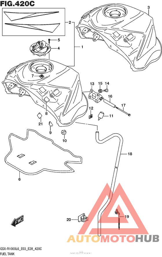 Fuel Tank (Gsx-R1000L6 E33)