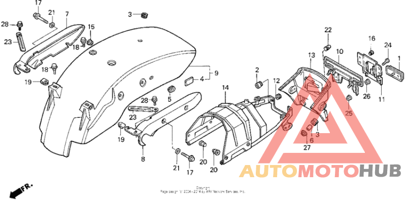 Задний бампер
