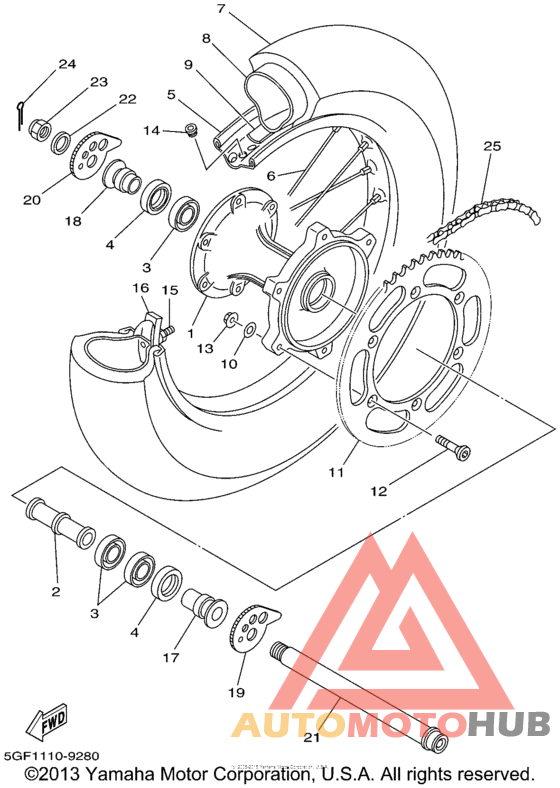 Переднее колесо