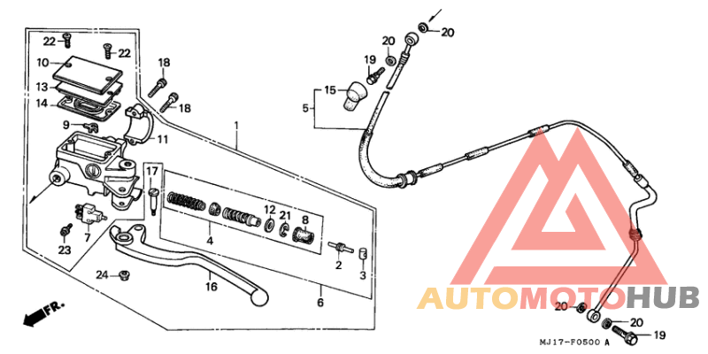 Главный цилиндр сцепления