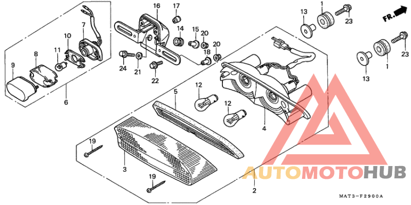 Taillight unit ass`y