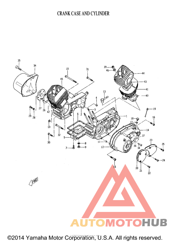 Картер и блок цилиндр
