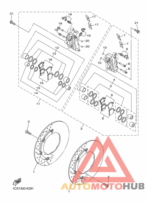 Передний суппорт