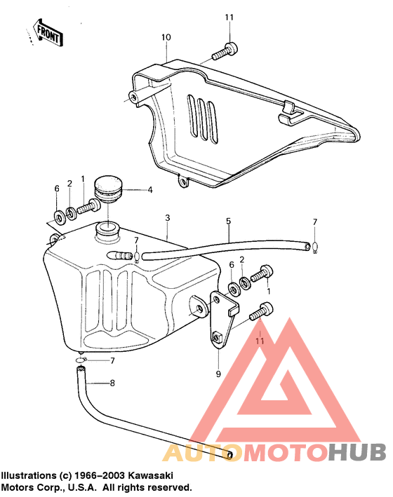 Side cover/oil tank