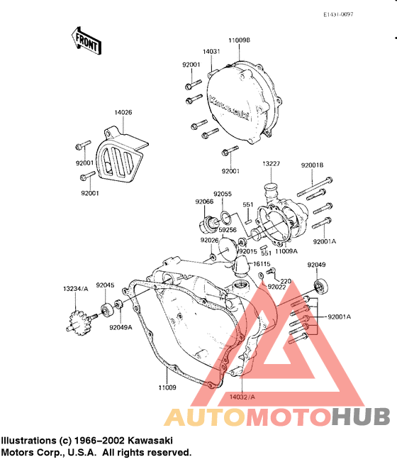 Engine covers/water pump