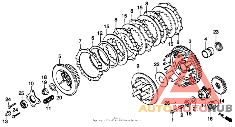 Clutch + spark advancer
