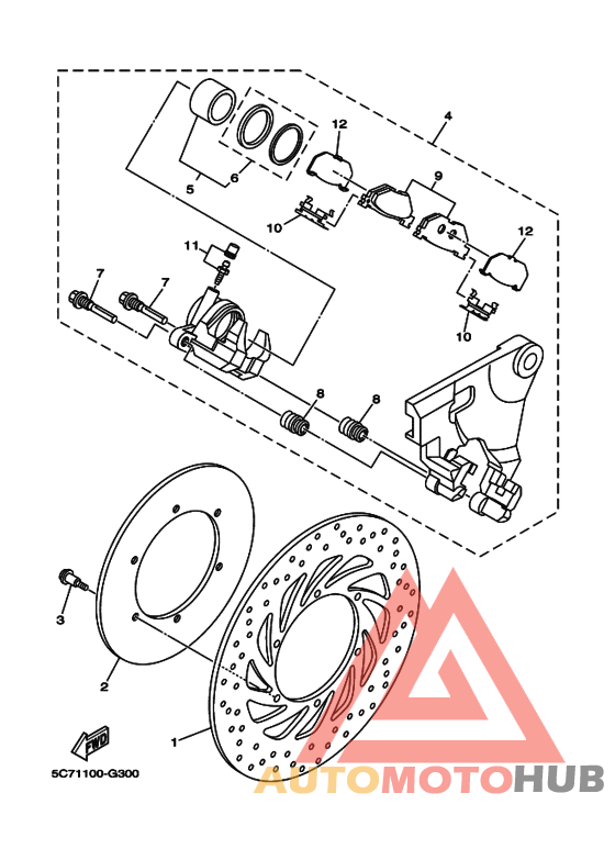 Задний суппорт