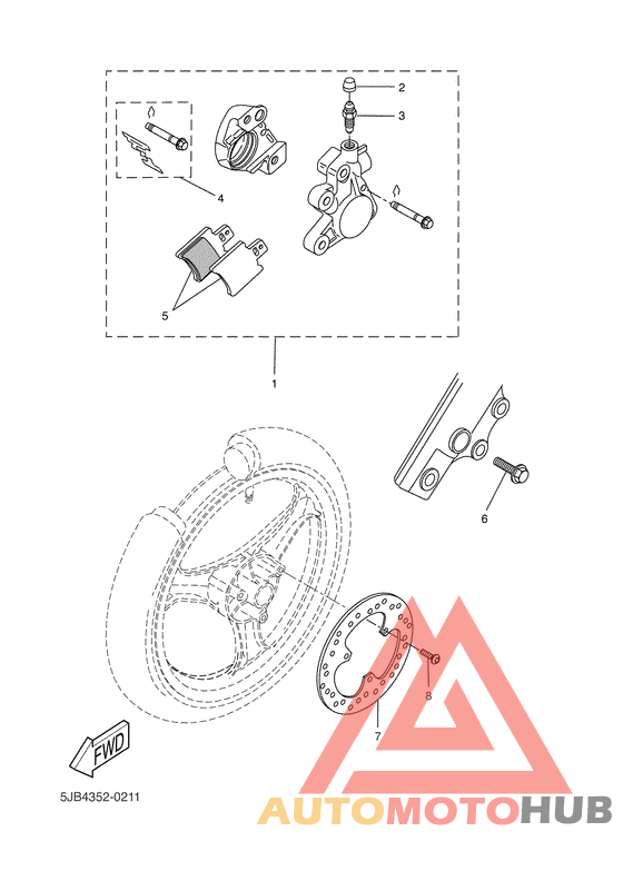 Передний суппорт