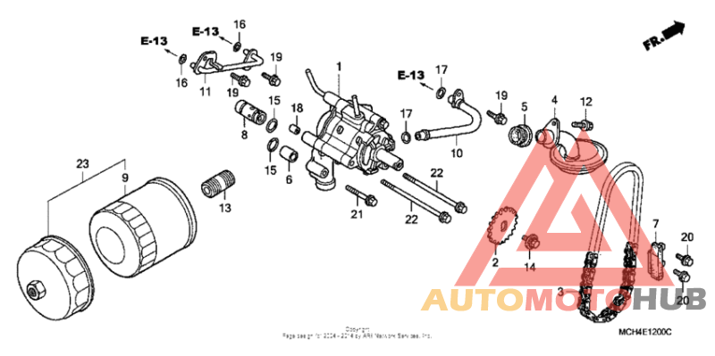 Oil filter + oil pump