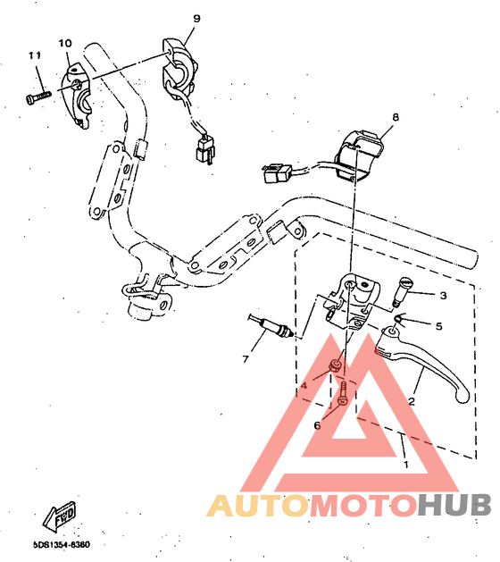 Handle switch. lever