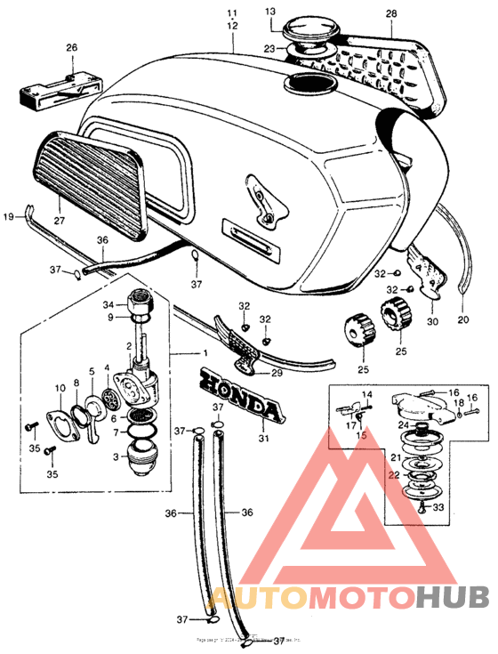 Fuel tank + fuel valve k3