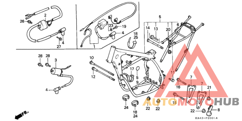 Frame body/ignition coil