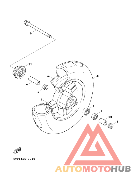 Переднее колесо