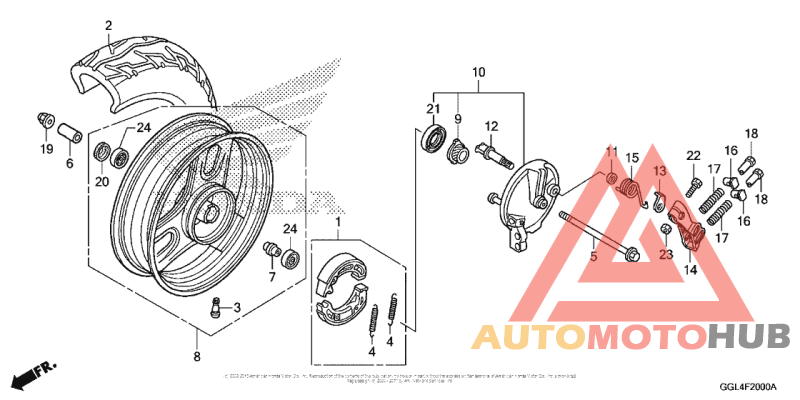 Переднее колесо