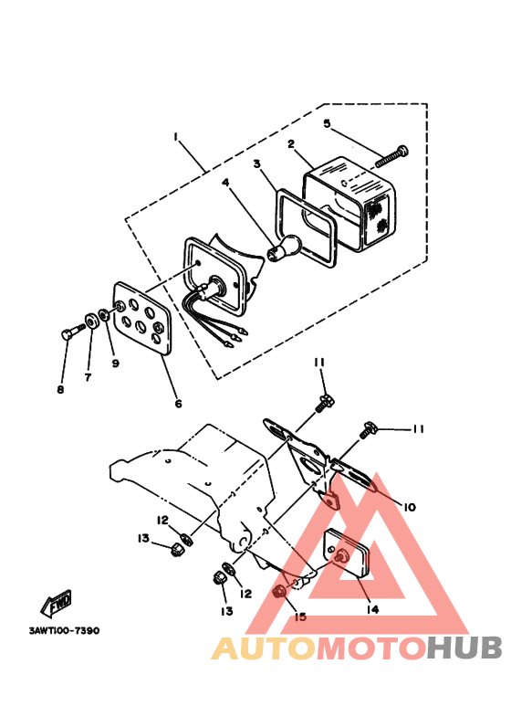 Taillight unit ass`y