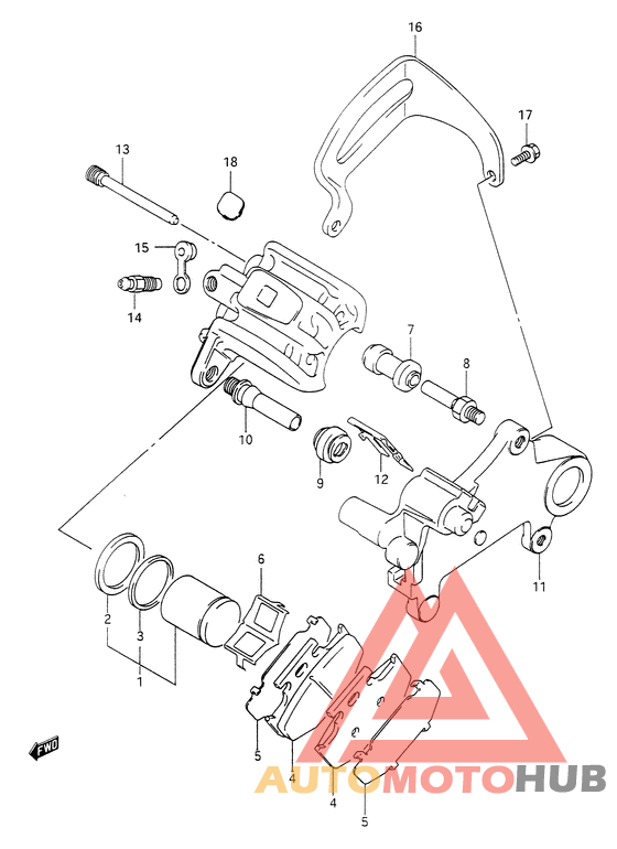 Задний суппорт